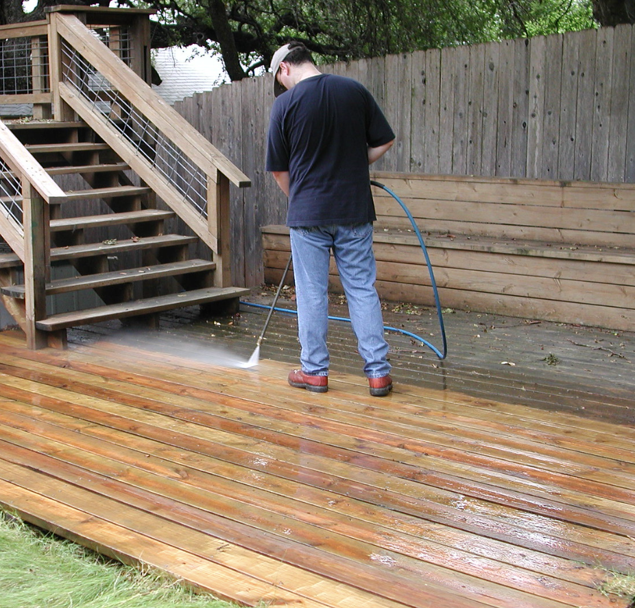 Power washing project result